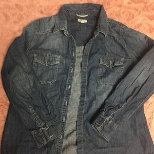 Merona Women’s Button up Jean Shirt